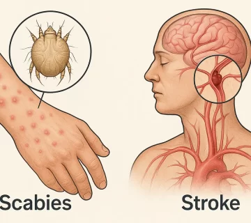 ارتباط علمی بین گال (Scabies) و سکته مغزی