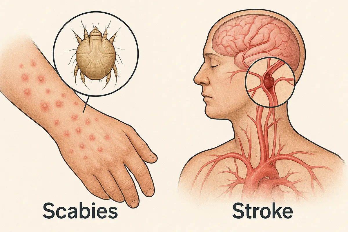 ارتباط علمی بین گال (Scabies) و سکته مغزی